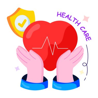 Sağlık hizmetlerinin düzenlenebilir tasarım çizimi