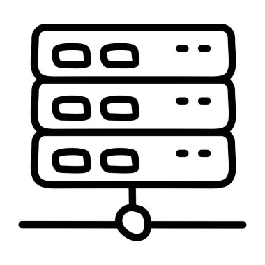 Ağ sunucusunun bir simge tasarımı