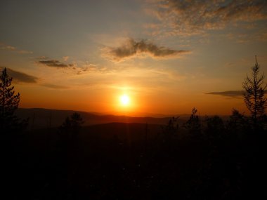 Manzara, gün batımı