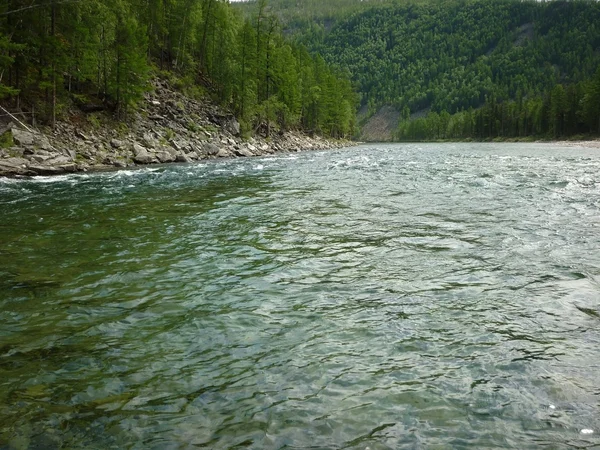 Krajina, řeka, — Stock fotografie