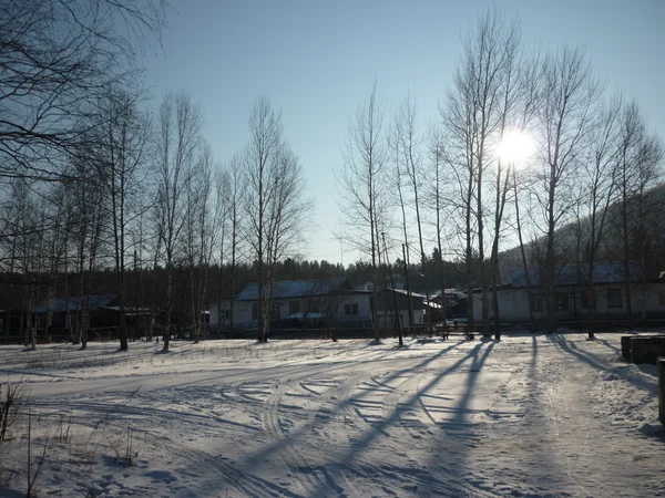 Landskap, solnedgång — Stockfoto