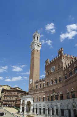 Siena Palio Tuscan Ortaçağ Kulesi
