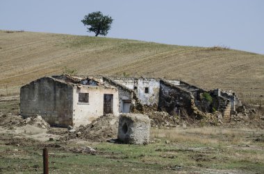 İtalya kalıntıları ile güzel manzara