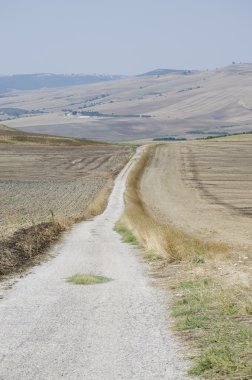 yol İtalya ile panoramik manzara