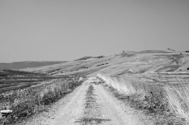 güzel manzara panoramik İtalya siyah beyaz