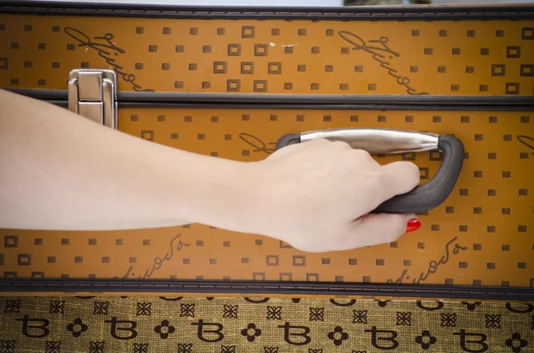 Старинные чемоданы в стиле ретро — стоковое фото