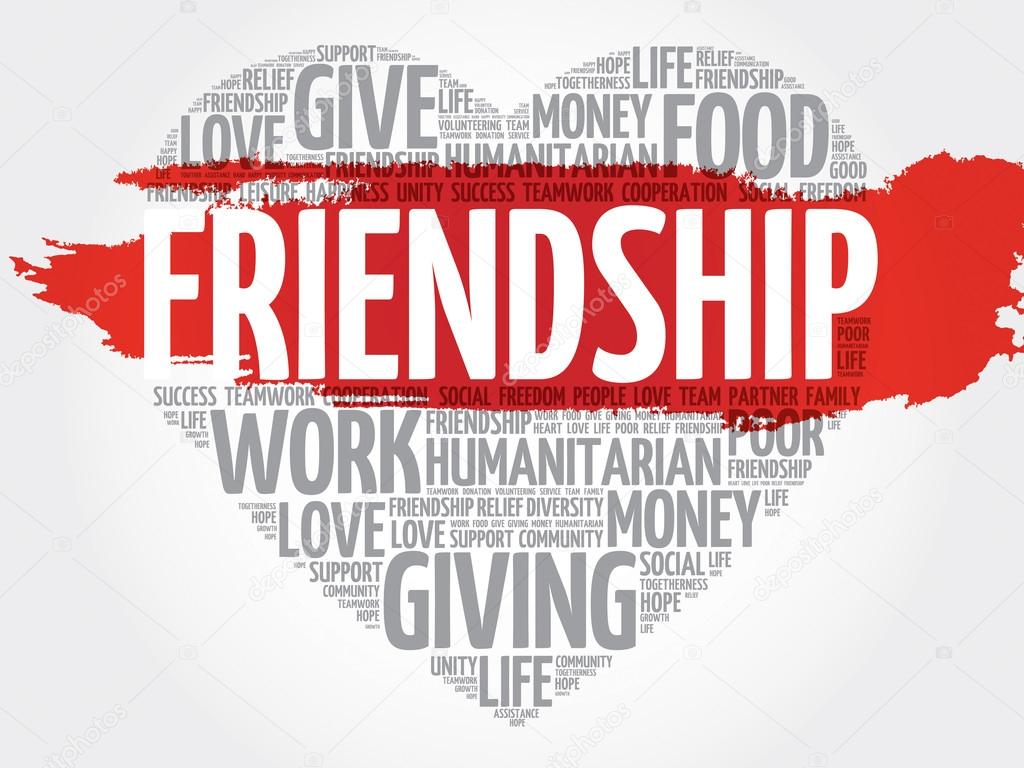 Nube palabra amistad Stock Vector by ©dizanna 100320916