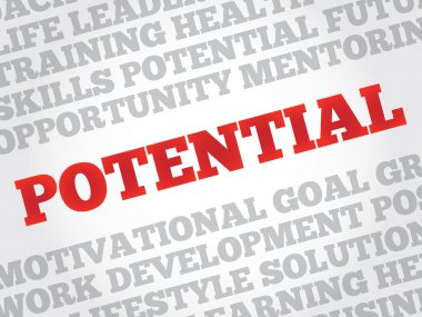 potansiyel kelime bulutu