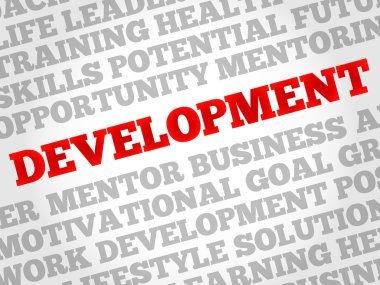 geliştirme kelime bulutu