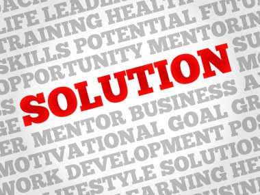 Çözüm kelime bulutu