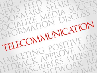 Telekomünikasyon kelime bulutu