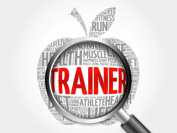 Trainer apple word cloud — Stockfoto