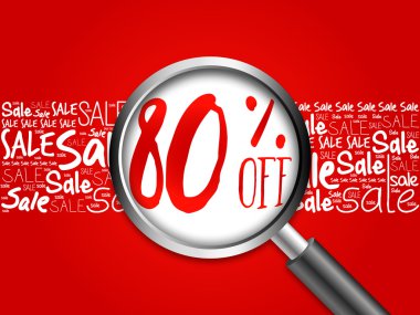 %80 off Satılık kelime bulutu