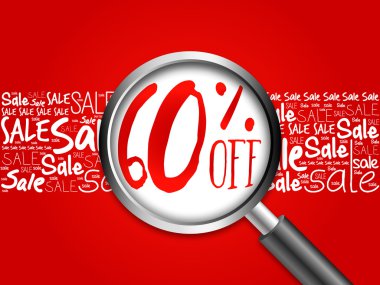 %60 off Satılık kelime bulutu
