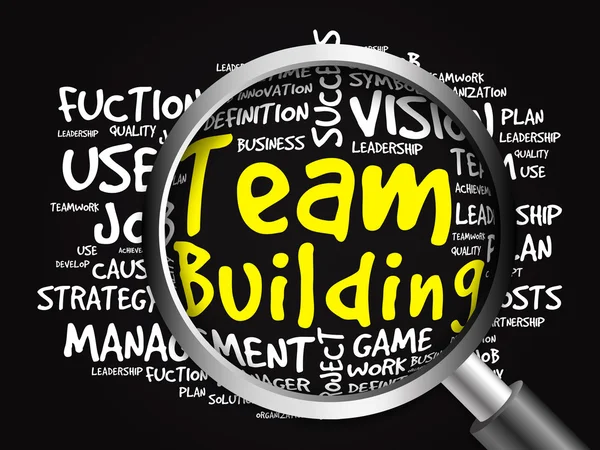 Teambuilding word cloud — Stockfoto