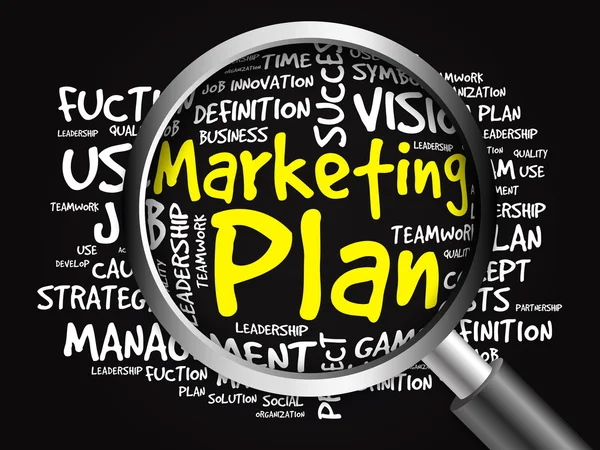 Marketing Plan word cloud — Stock Photo, Image