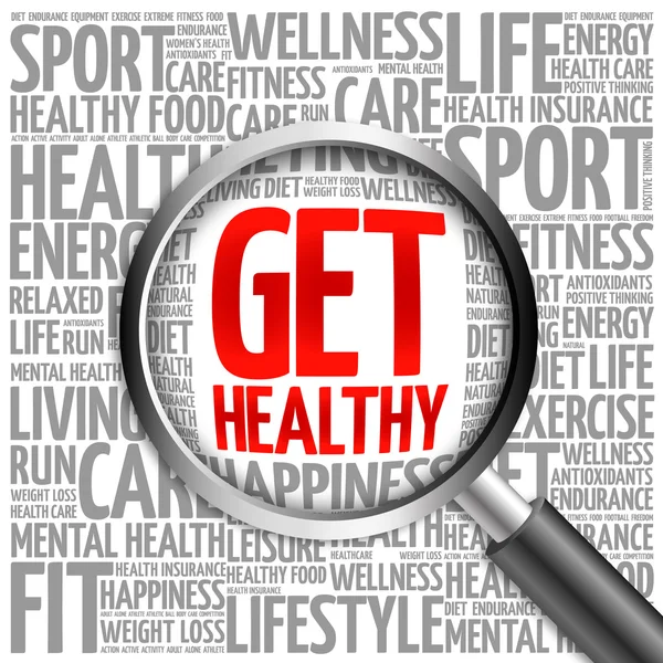 Get Healthy word cloud — Stock Photo, Image