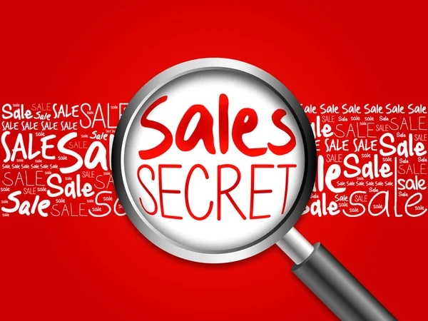 Sales Secret sale word cloud — Stock Photo, Image