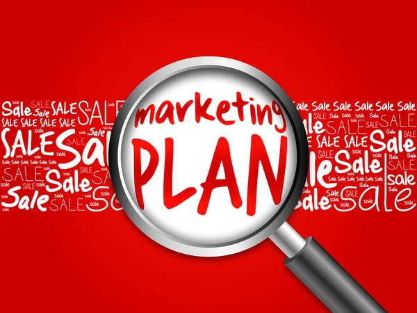 Marketing Plan sale word cloud — Stock Photo, Image