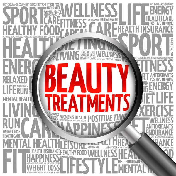 Beauty Treatments word cloud — Stock Photo, Image