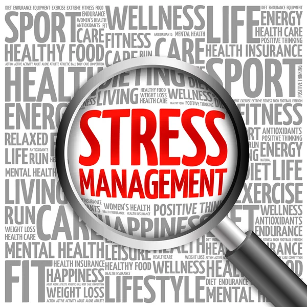 ストレスの管理単語雲 — ストック写真