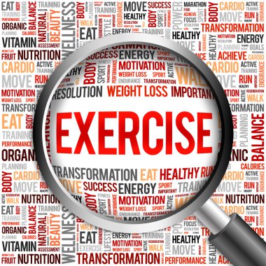 egzersiz kelime bulutu