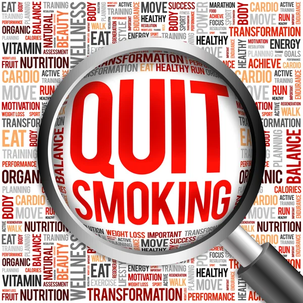 Quit Smoking word cloud — Stock Photo, Image