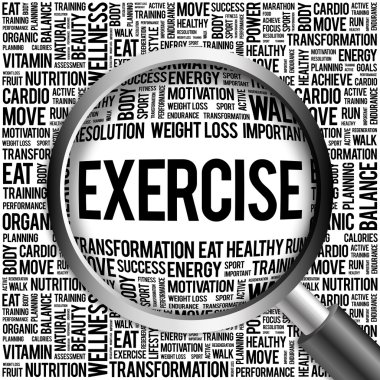 egzersiz kelime bulutu