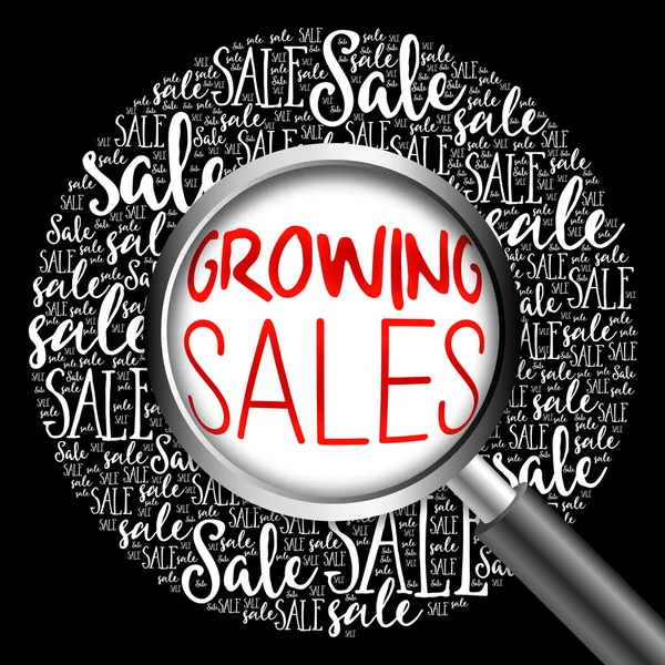 Growing Sales word cloud — Stock Photo, Image