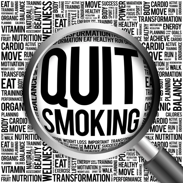 Quit Smoking word cloud — Stock Photo, Image