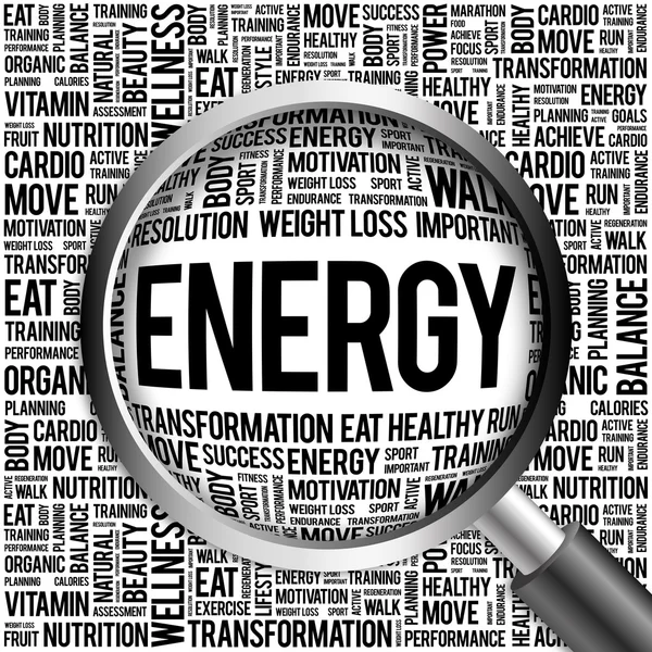 ENERGY word cloud — Stock Photo, Image