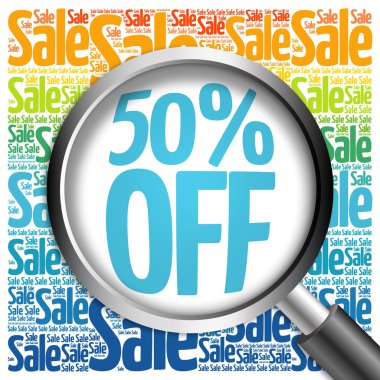 %50 off Satılık kelime bulutu