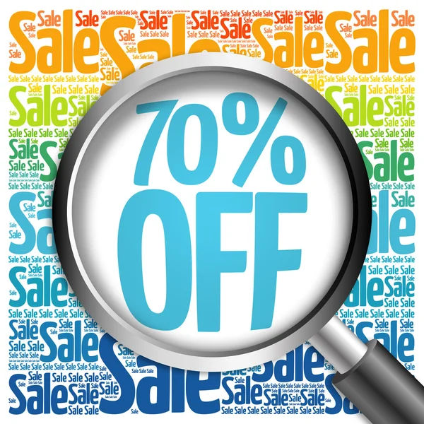 70% OFF vendita parola nube — Foto Stock