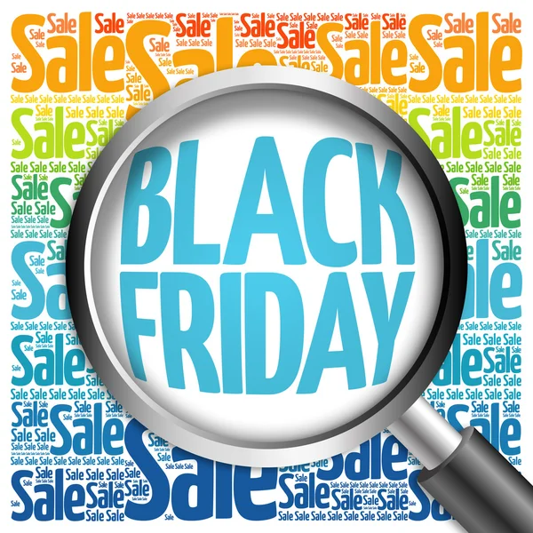 Black Friday venta palabra nube — Foto de Stock