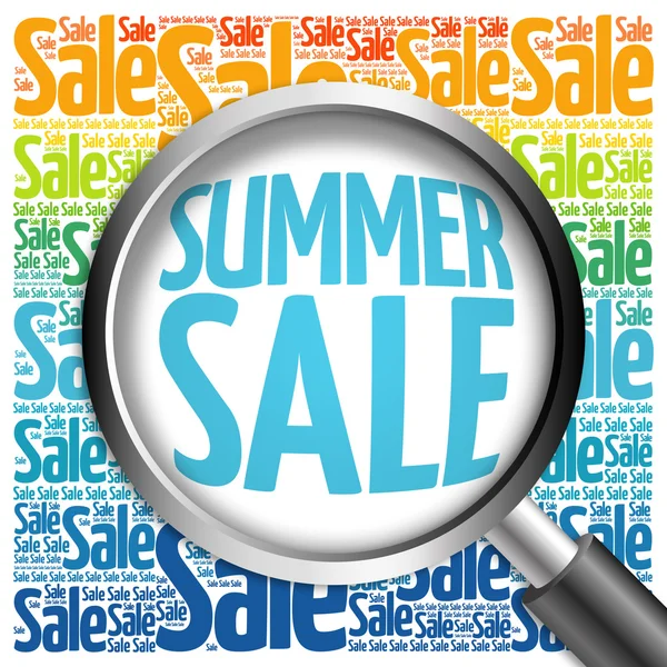 SUMMER SALE хмара слів — стокове фото