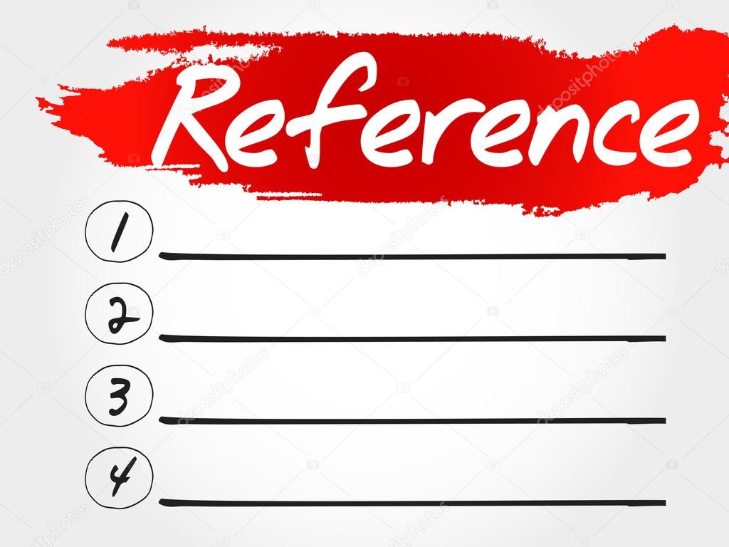 Reference blank list