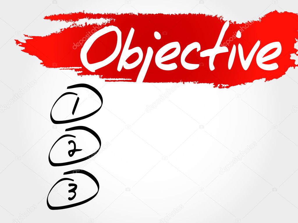 Objective blank list