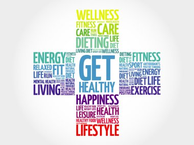 Sağlıklı kelime bulut