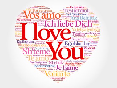 I Love You kalp kavramı tüm dillerde