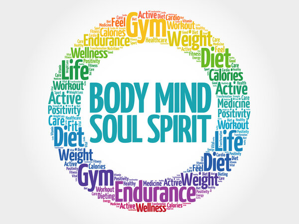 Body Mind Soul Spirit circle stamp