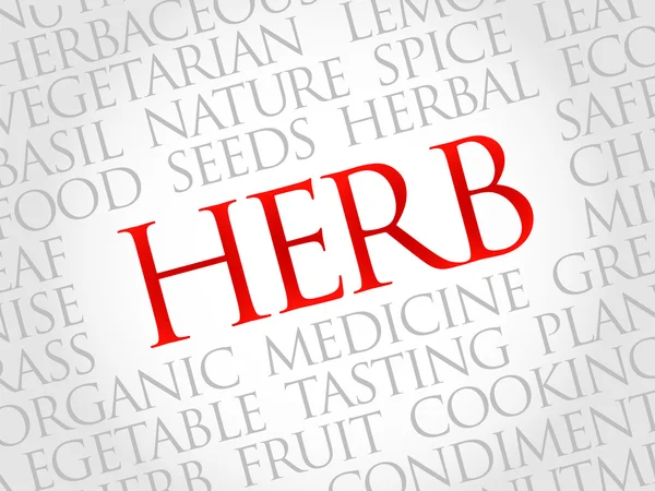 Herb slovo mrak — Stockový vektor