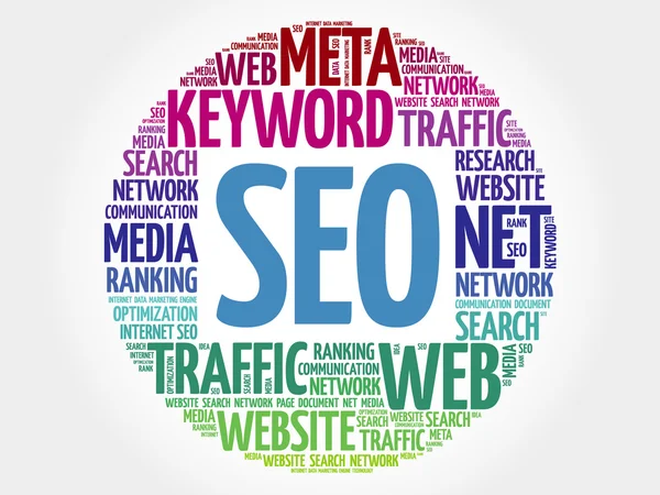 SEO - Optimisation des moteurs de recherche — Image vectorielle