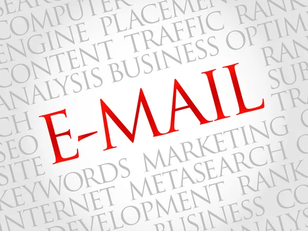E-Mail λέξη σύννεφο — Διανυσματικό Αρχείο