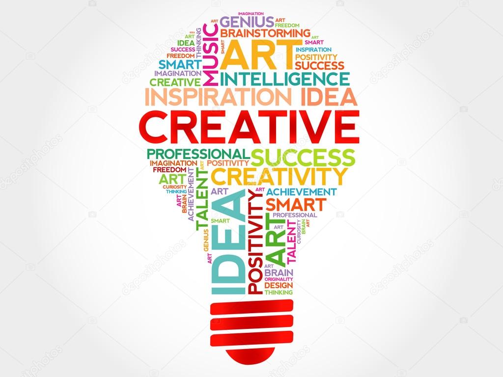 creative bulb word cloud stock vector dizanna 103601404 word for creative