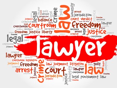 Avukat kelime bulutu