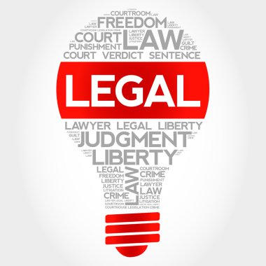 Yasal ampul kelime bulutu