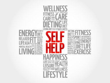 Kendi kendine yardım kelime bulutu