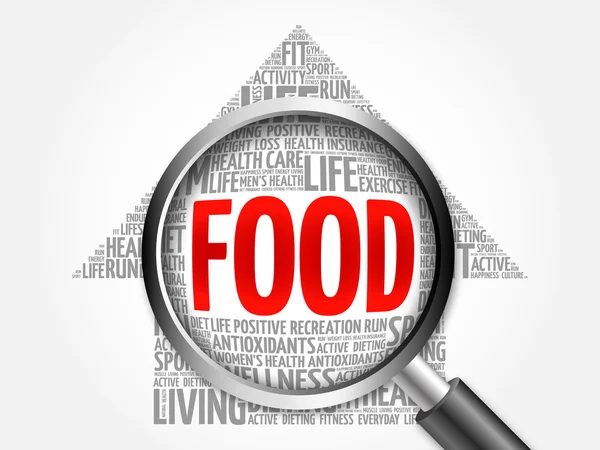 FOOD arrow word cloud — Stock Photo, Image