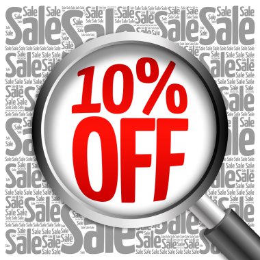 %10 off Satılık kelime bulutu