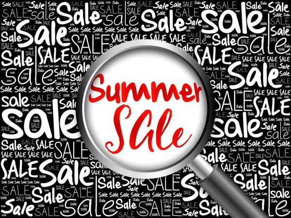 Summer Sale słowo chmura tła — Zdjęcie stockowe